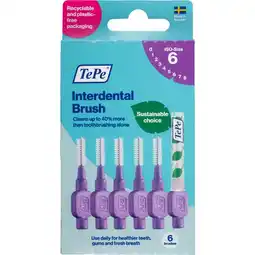 Etos TePe Interdentale Ragers Original PaarsISO maat 6 – 1,1 mm (6 stuks) aanbieding