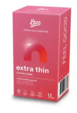 Etos Etos Condooms Extra Thin 12 stuks aanbieding