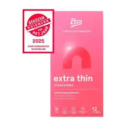 Etos Etos Condooms Extra Thin 12 stuks aanbieding
