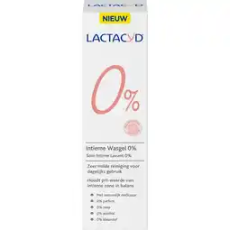 Etos Lactacyd Intieme Wasgel 0% 250 ML aanbieding