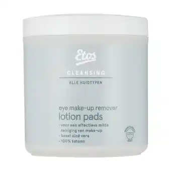 Etos Etos Eye Make-Up Remover Lotion Pads 100 stuks aanbieding