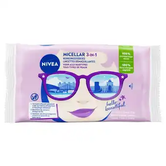 Etos NIVEA MicellAIR Skin Breathe Reinigingsdoekjes 25 stuks aanbieding