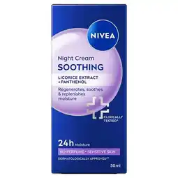 Etos NIVEA Essentials +24H Sensitive Nachtcrème 50 ML aanbieding