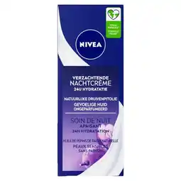 Etos NIVEA Essentials +24H Sensitive Nachtcrème 50 ML aanbieding