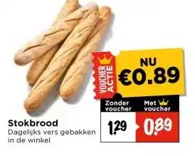Vomar Voordeelmarkt Stokbrood aanbieding