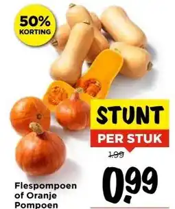 Vomar Voordeelmarkt Flespompoen of Oranje Pompoen aanbieding