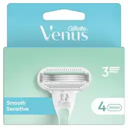 Etos Gillette Venus Smooth Navulmesjes 4 Stuks aanbieding