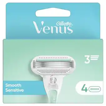 Etos Gillette Venus Smooth Navulmesjes 4 Stuks aanbieding