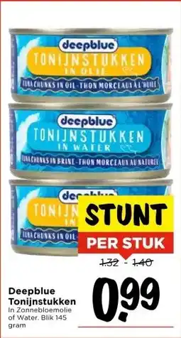 Vomar Voordeelmarkt Deepblue Tonijnstukken aanbieding