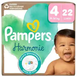 Etos Pampers Harmonie Luiers Maat 4 9-14 KG 22 Stuks aanbieding