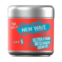 Etos Wella New Wave Ultra Strong Mess Maker Crème Gel 150 ML aanbieding