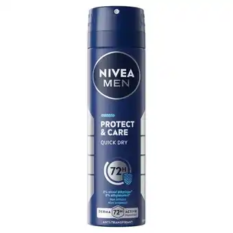 Etos NIVEA MEN Protect & Care Deodorant Spray 150 ML aanbieding