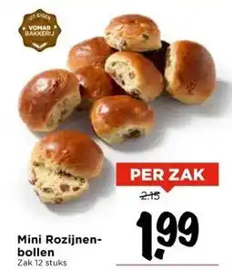 Vomar Voordeelmarkt Mini Rozijnen- bollen aanbieding