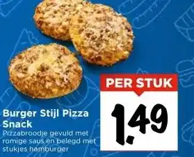 Vomar Voordeelmarkt Burger Stijl Pizza Snack aanbieding