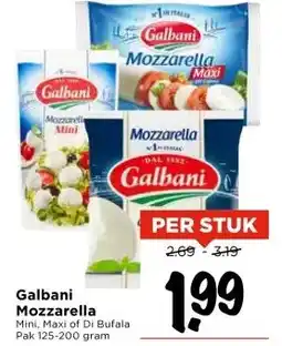 Vomar Voordeelmarkt Galbani Mozzarella aanbieding
