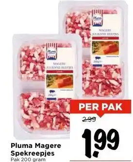 Vomar Voordeelmarkt Pluma Magere Spekreepjes aanbieding