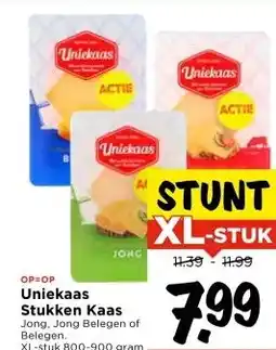Vomar Voordeelmarkt Uniekaas Stukken Kaas aanbieding