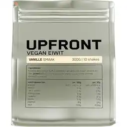 Etos Upfront Vegan Eiwit Vanille 300 GR aanbieding