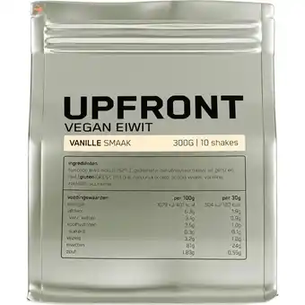 Etos Upfront Vegan Eiwit Vanille 300 GR aanbieding