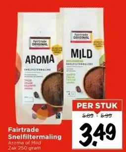 Vomar Voordeelmarkt Fairtrade Snelfiltermaling aanbieding