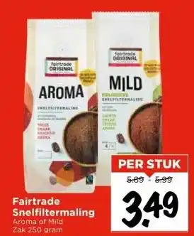 Vomar Voordeelmarkt Fairtrade Snelfiltermaling aanbieding
