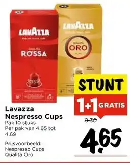 Vomar Voordeelmarkt Lavazza Nespresso Cups aanbieding