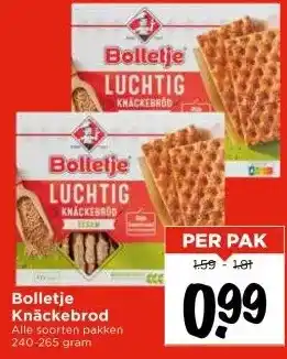 Vomar Voordeelmarkt Bolletje Knäckebrod aanbieding