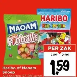 Vomar Voordeelmarkt Haribo of Maoam Snoep aanbieding