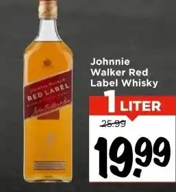 Vomar Voordeelmarkt Johnnie Walker Red Label Whisky aanbieding