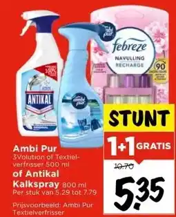 Vomar Voordeelmarkt Ambi Pur of Antikal Kalkspray aanbieding