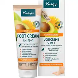 Etos Kneipp Foot Care Voet Creme 5-in-1 75 ML aanbieding