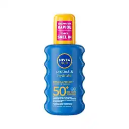 Etos NIVEA SUN Zonnebrand Protect & Hydrate Zonnespray SPF 50+ 200 ML aanbieding