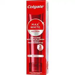 Etos Colgate Max White Ultra Deep Clean Tandpasta 75 ML aanbieding