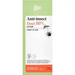 Etos Etos Anti-Insect 50% Deet Lotion 50 ML aanbieding
