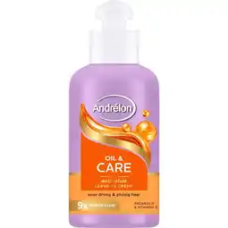 Etos Andrélon Oil & Care Leave in cream 200 ML aanbieding