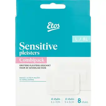 Etos Etos Sensitive Pleisters Combipack 8 Pleisters aanbieding