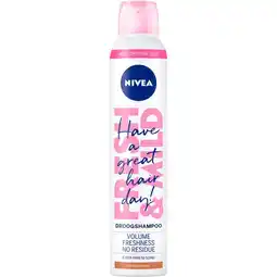 Etos NIVEA Fresh Revive 3-In-1 Droogshampoo Donkerblond Haar 200 ML aanbieding
