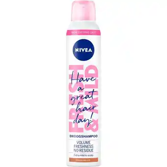 Etos NIVEA Fresh Revive 3-In-1 Droogshampoo Donkerblond Haar 200 ML aanbieding
