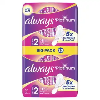 Etos ALWAYS PLAT PADS LONG WINGS L 20 - BP aanbieding