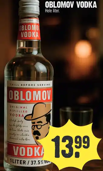 Super Dirck 3 OBLOMOV VODKA aanbieding