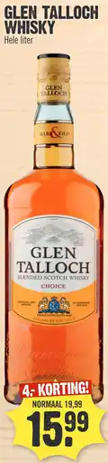 Super Dirck 3 GLEN TALLOCH WHISKY aanbieding
