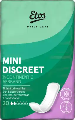 Etos Etos Daily Care Mini Discreet incontinentie verband 20 stuks aanbieding