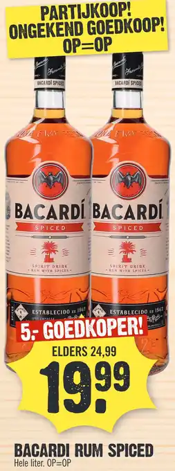 Super Dirck 3 BACARDI RUM SPICED aanbieding