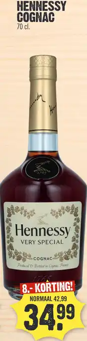 Super Dirck 3 HENNESSY COGNAC aanbieding