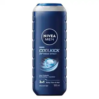 Etos NIVEA MEN Cool Kick Douchegel 500 ML aanbieding