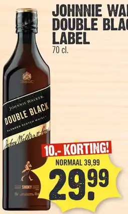 Super Dirck 3 JOHNNIE WALKER DOUBLE BLACK LABEL aanbieding