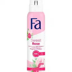 Etos Fa Sweet Rose Deodorant Spray 150 ML aanbieding