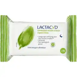 Etos Lactacyd Verfrissende Intiem Tissues 15 Stuks aanbieding