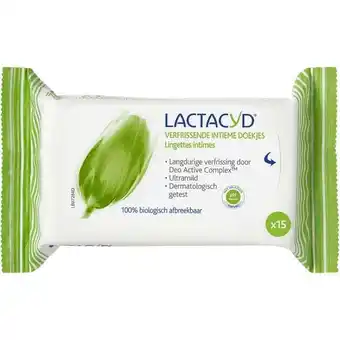 Etos Lactacyd Verfrissende Intiem Tissues 15 Stuks aanbieding