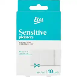 Etos Etos Sensitive Pleisterstrips 10 x 6 CM 10 Strips aanbieding